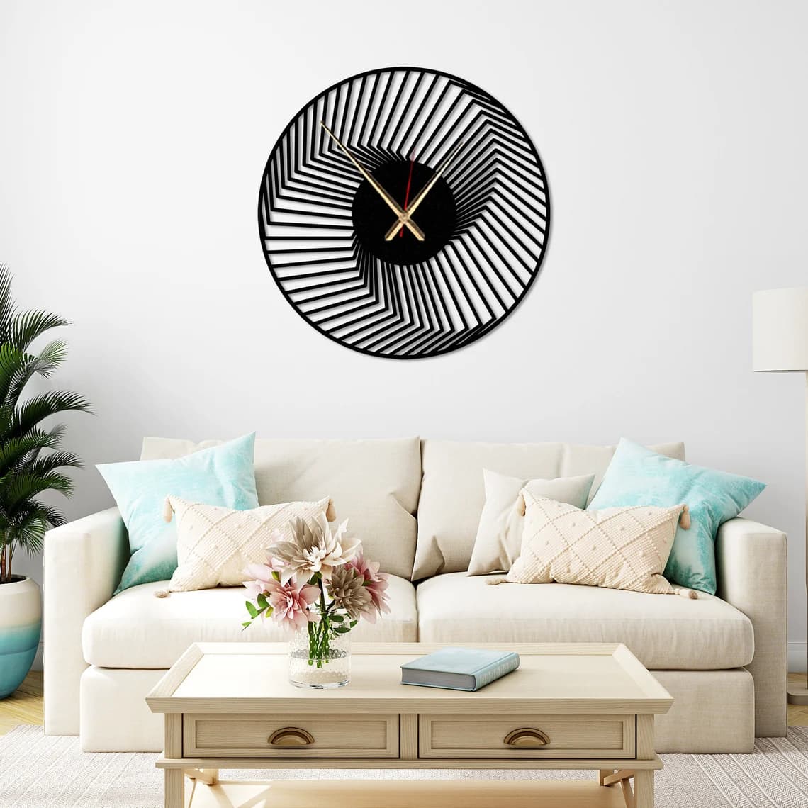 Geometric Metal | Wall Clock | Silent & Stylish | ARTICLE WC 006