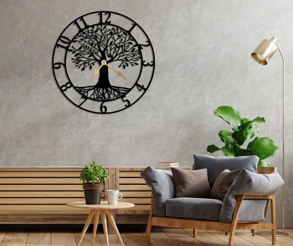 Metal Wall Clock | Tree of life | Silent Mechanism | ARTICLE WC02