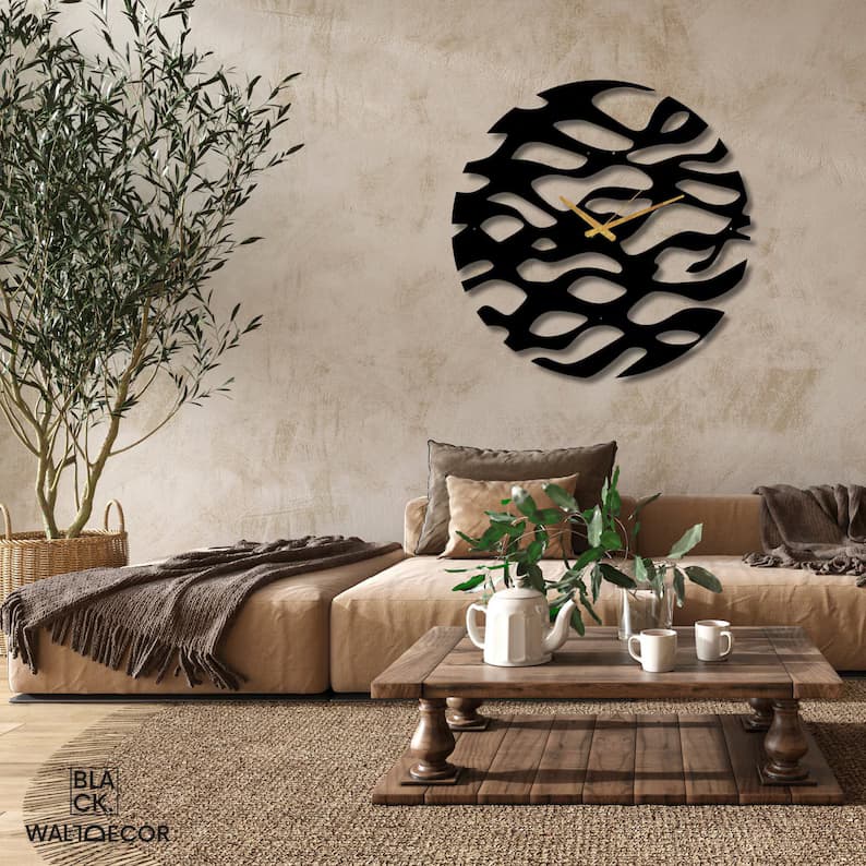 Waves | Metal Abstract Wall Clock | ARTICLE WC08